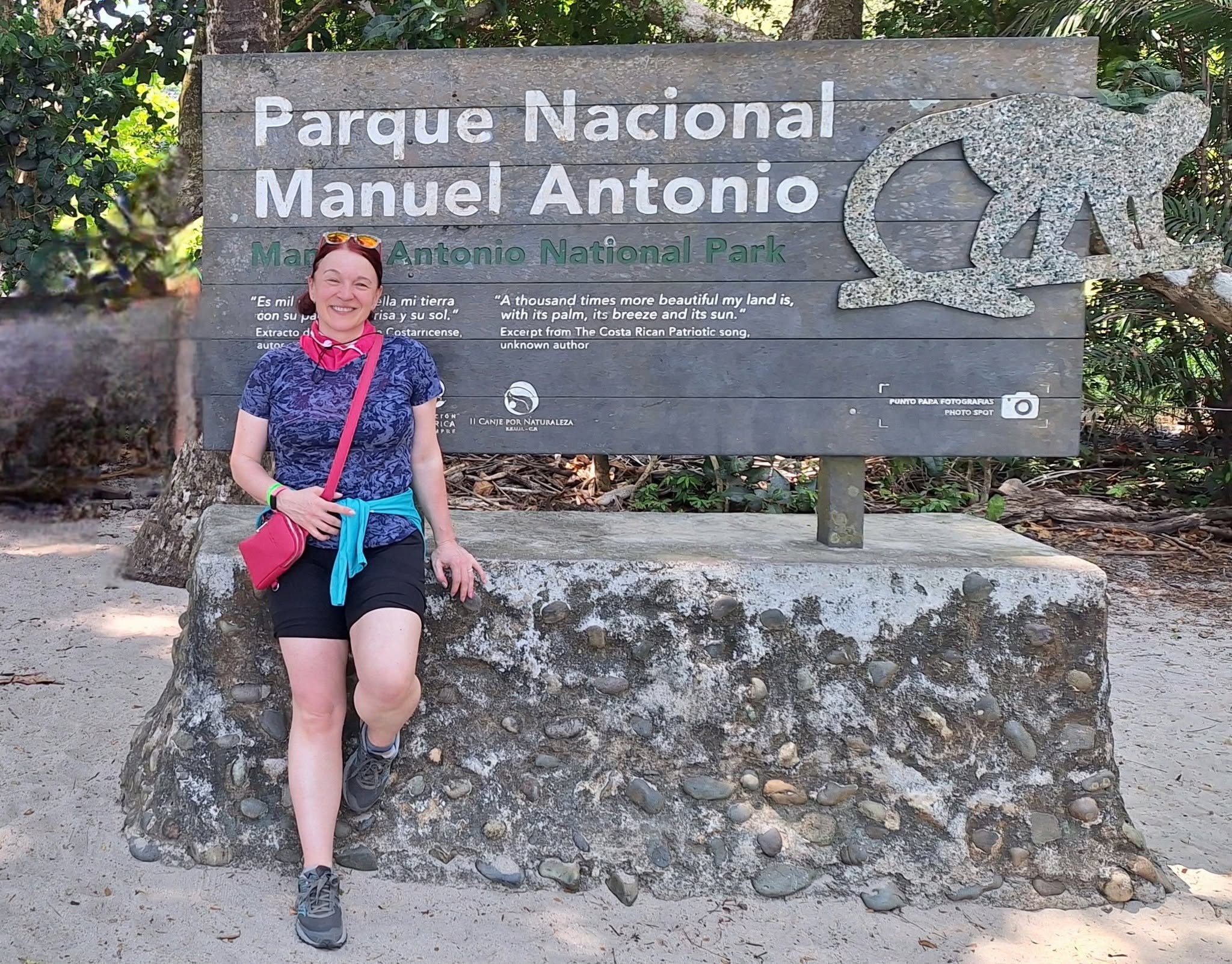 Edina visiting Manuel Antonio National Park in Costa Rica